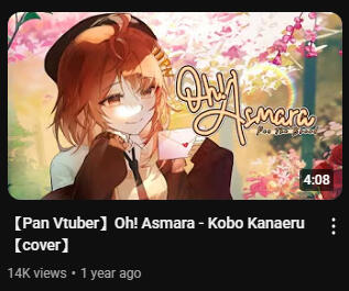 Story board of "Oh! Asmara" Cover of Pan Vtuber